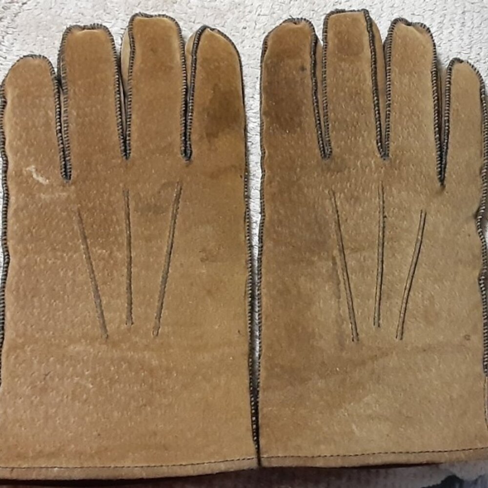 Vintage Yves St Laurent Leather Gloves Women's XL